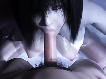 Babe's ample jugs bounce while getting her warrior's donk drilled with a monster - Anime pornography trio-dimensionally 31