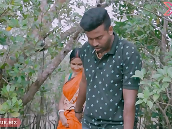 Desi Indian Bhabhi gets her enormous melons and arse pummeled in warm outdoor hookup