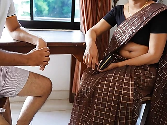 Slim Sri Lankan school girl with yam-sized mammories takes on rock hard instructor's stiffy in HD porno vid