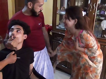 Observe the cock-squeezing snatch of a servant Indian wifey get demolished in this taut, rear end-fashion flick!