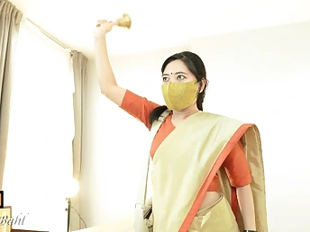 Saanvi Bahl's Indian Head-Domme teaches how to destroy Sphincter Toughly with her tight Indian pussy