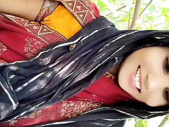 Marvelous Indian wifey and housewife get penetrated rock hard in the garden & creampied in fourway madness