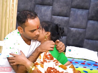 Hot Desi clamp Romantic Xxx Making love goes wild close by intense deepthroating increased by deep pussy smart action