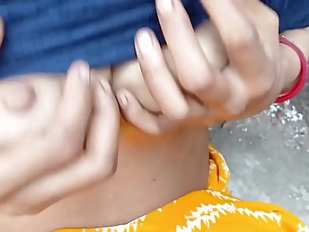 Yourneha and Abiraj's hot cream-pie action helter-skelter Village Aunty Bang-Out Part 1 & Part 2