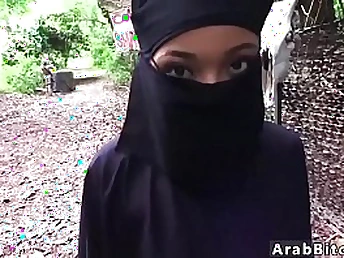 Muslim teenage idolizes Home Away From Home Away From Home in this wild outdoor deep throat venture