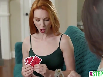 Insisting on disrobing down and romping in three-way with stepsisters Liz Jordan, Lacy Lennon & Jay Romero