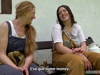 Ginger Mi & Aleya Sunshine here it in an obstacle ass in public like neglected Czech MILFs