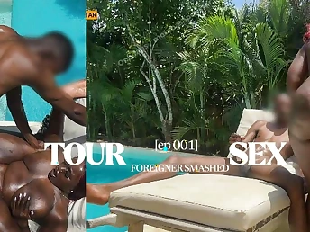 Mombasapornstar's big tits bounce as she gets pounded by a huge black cock at a bring to unify