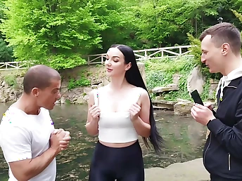 Sweetie Inclusive Group Luvs It Outdoors everywhere Huge Tits coupled with a Hot Ass