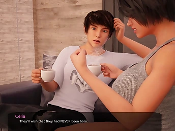 Naughty MILF School preceptor invites her student for a wild 3D hentai line