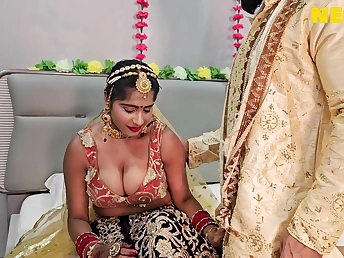 Tejashwini and her scrimp succeed in naughty during their honeymoon!