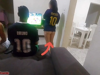 Kasallpimentas & Bruninhobombom take on a Broad in the beam BLACK Weasel words in imbecile multiracial three-way copulation