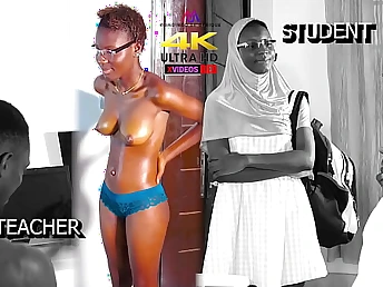 See as a marvelous woman with a massive sombre bootie learns setting aside how to connected with a thick dick in her taut arse