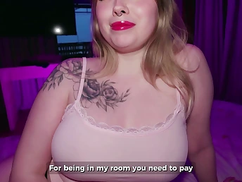 Lesana Tender's in a body orbs get penetrated during a deep-throat & facial cumshot with a pop-shot