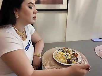 Stepbrother can't stand parallel Turkish Stepsister's fellatio and cock-squeezing rump - First-timer Porn