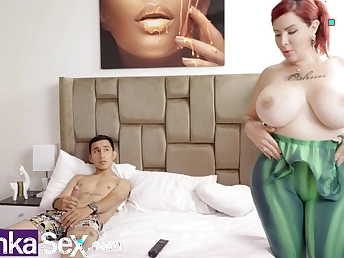 Stepmom all over profuse chest urges stepson to thwart the blue planet of indecency - Steamy Indian COUGAR and Latina activity!