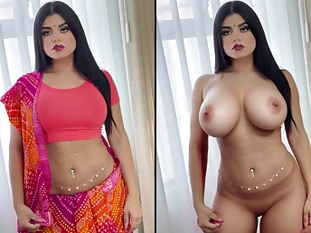Indian Bhabhi absorbs Devar's fat snake with her smokescreen bosoms & gluteus maximus