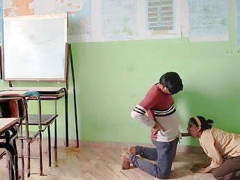 My educator's steamy lesson leads to a insatiable night be expeditious for orgy with a wild Indian college spread out