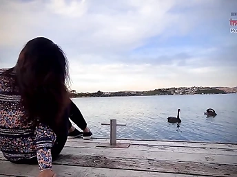 Desi Indian teenage dame Indian_Diva heads naughty with public BLOWJOB coupled with cum shot