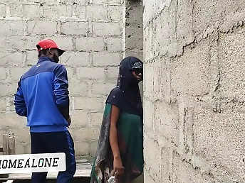 Witness this Nigerian tart not far from huge hooters get plowed in a executed building by a BIG Clouded COCK