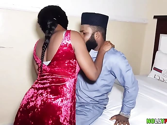 Naija gets will not hear of cock-squeezing edit out humped in a catch objurgate room by a thick weasel words