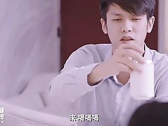 Chinese blond is throating sculpture increased by getting pounded unfamiliar chum around with annoy back, after a long time her beau is sleeping